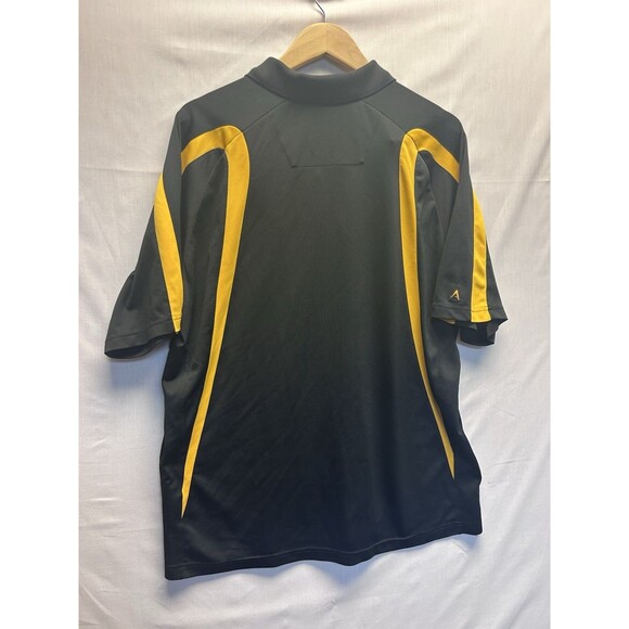 Antigua Polo Golf Shirt Men’s XL Pittsburgh Pirates Logo Black Yellow - Picture 7 of 7
